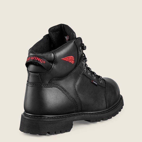 Red Wing Safety Boots Mens Black - Truwelt - 6-inch Waterproof Toe - 4527163-OA